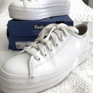 Keds Triple Up Leather Platform Sneaker